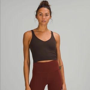 Lululemon Align Cropped tank top French Press Size 2 NWOT